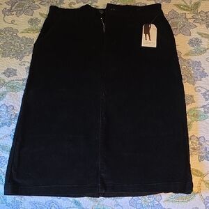 Black Corduroy Skirt